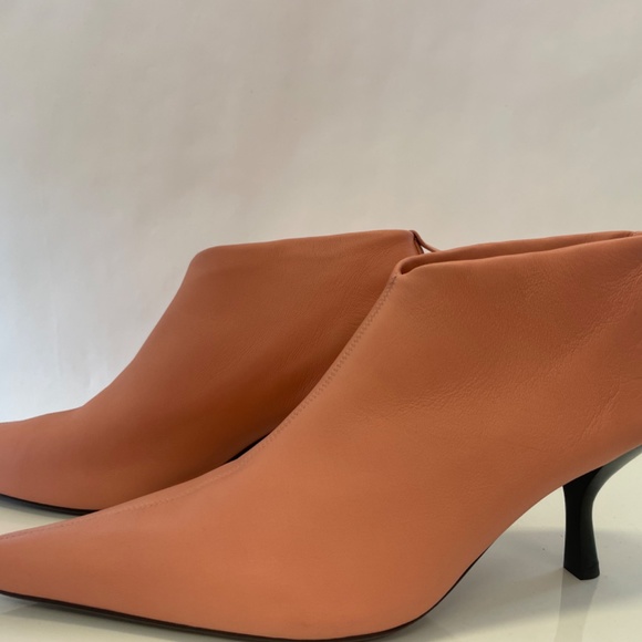 Pink Leather Sock Boots - Picture 2 of 6